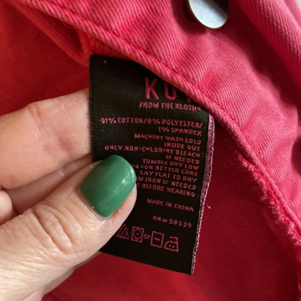 Kut from the Kloth Pink Jacket with Floral Lining - Picture 8 of 12
